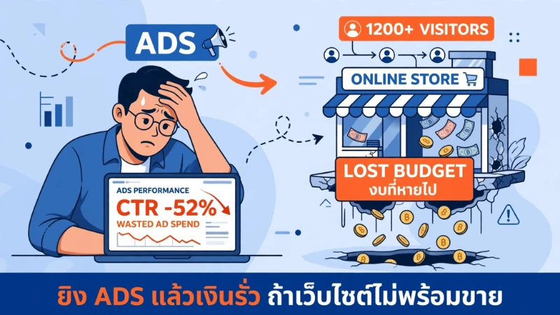 ยิง Ads เท่าไหร่ก็ไร้ยอดเพราะเว็บไซต์รั่วไหล ทำให้งบโฆษณาสูญเปล่า เจ้าของ SME เครียดกับค่า Ads ที่ไม่คุ้มทุน
